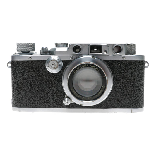 Leica IIIa LTM Leitz film camera Summar f=5cm f2 lens case cap