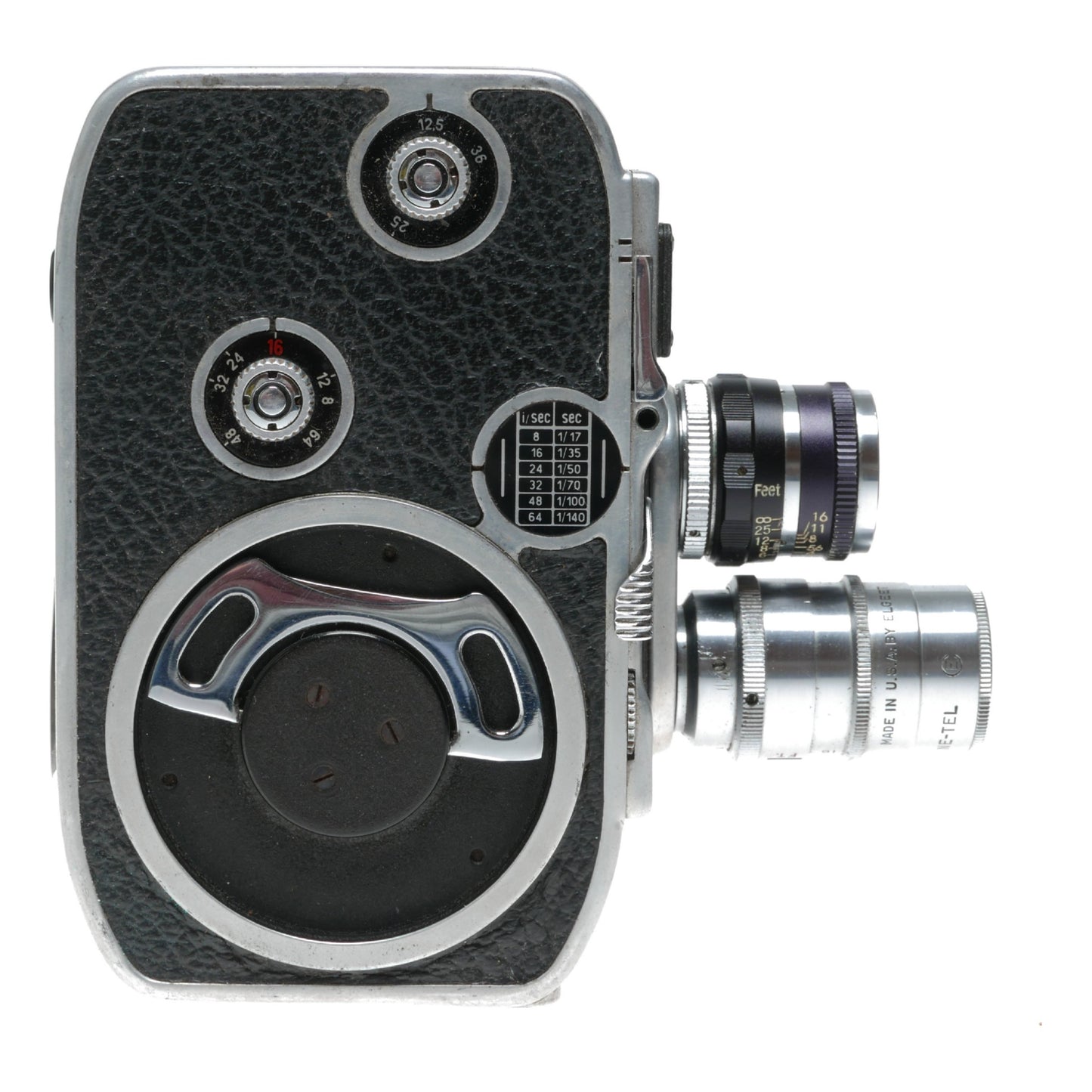 Bolex Paillard B8 Double 8mm Film Movie Camera Kinotar 1.9/13