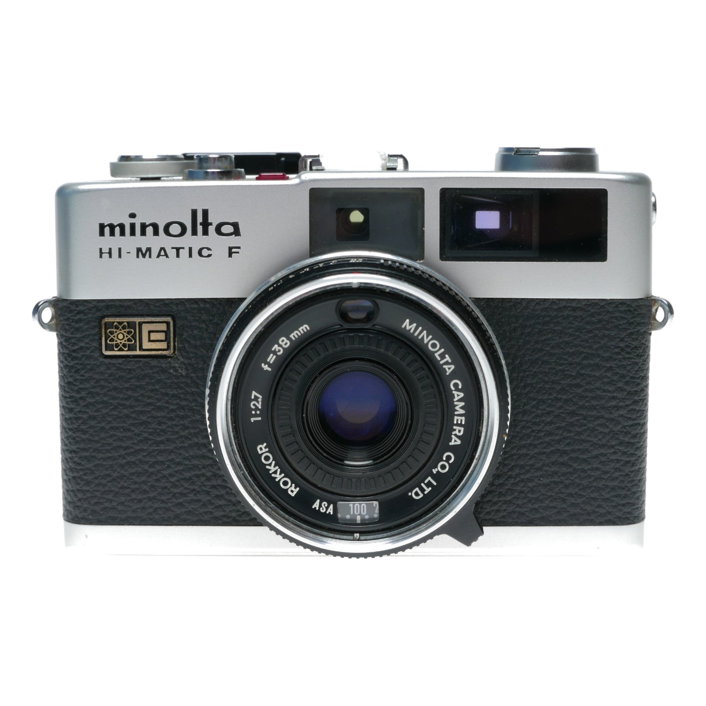 Minolta Hi-Matic F 35mm Film RF Camera Rokkor 1:2.7/38