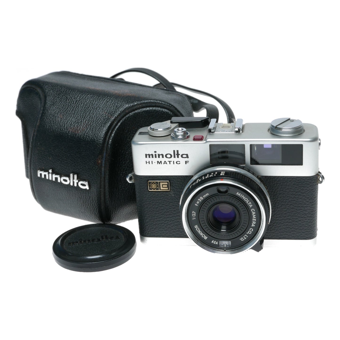 Minolta Hi-Matic F 35mm Film RF Camera Rokkor 1:2.7/38