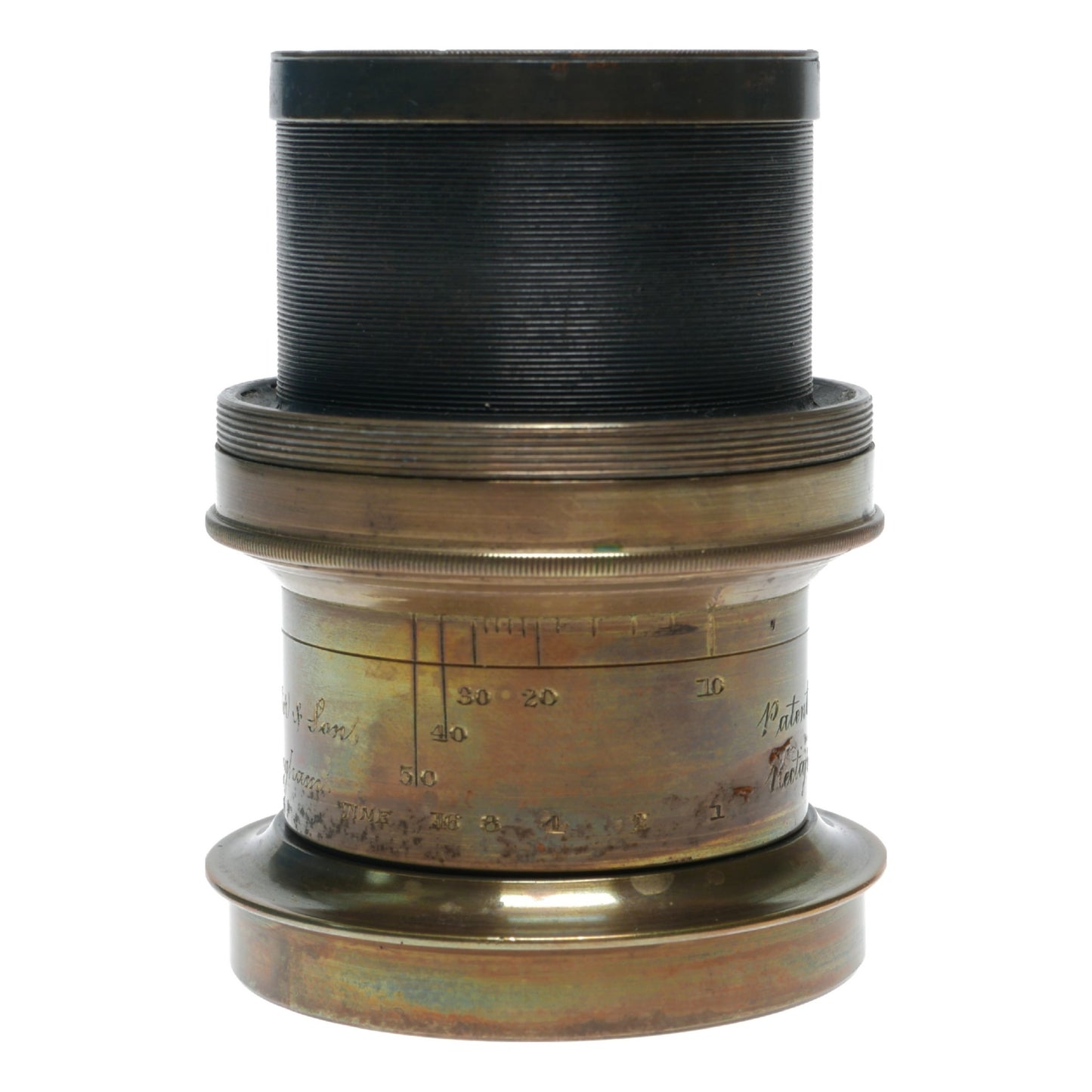 Lancaster Son Rectigraph Half Plate Camera Brass Lens