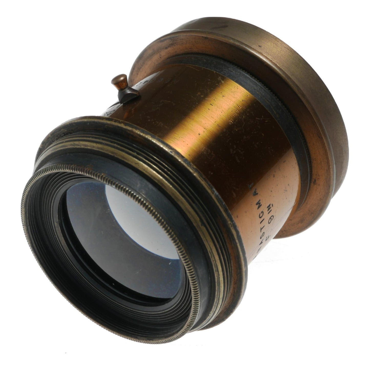 Ross Symmetric Anastigmat 1:8 F:9 In. Plate Bellows Camera Brass Lens