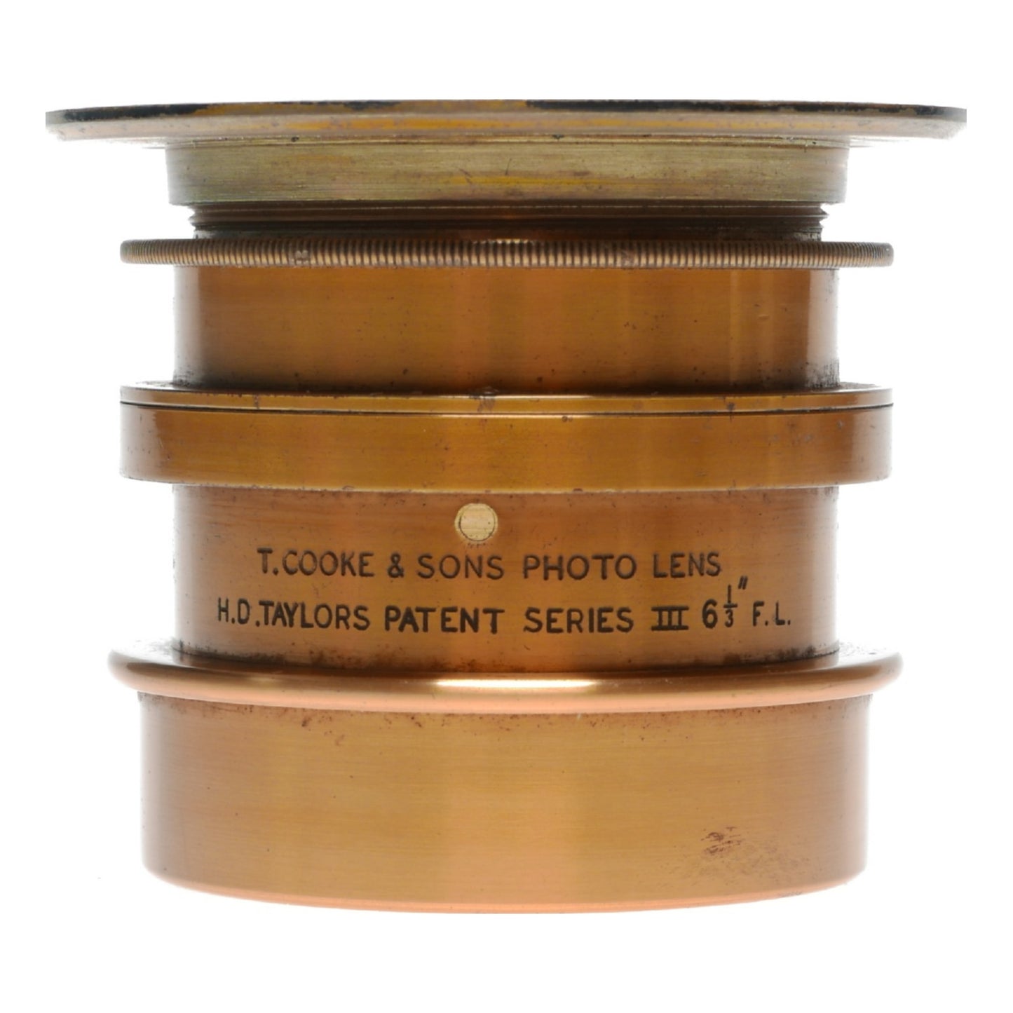 Cooke Taylors Series III 6 1/3 In FL Brass Portrait Lens f11