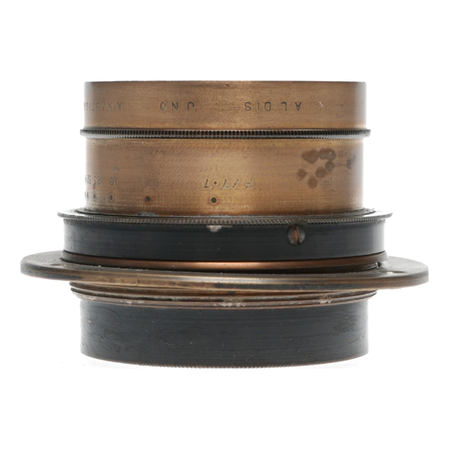 Aldis Uno Anastigmat F.7.7 No.3 11 In Focus Large Format Brass Lens