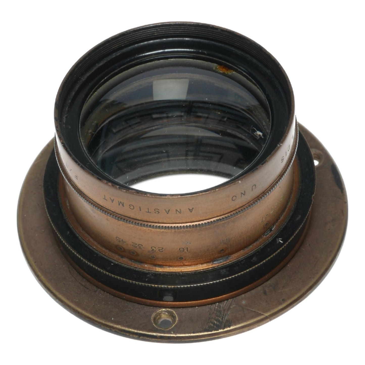 Aldis Uno Anastigmat F.7.7 No.3 11 In Focus Large Format Brass Lens