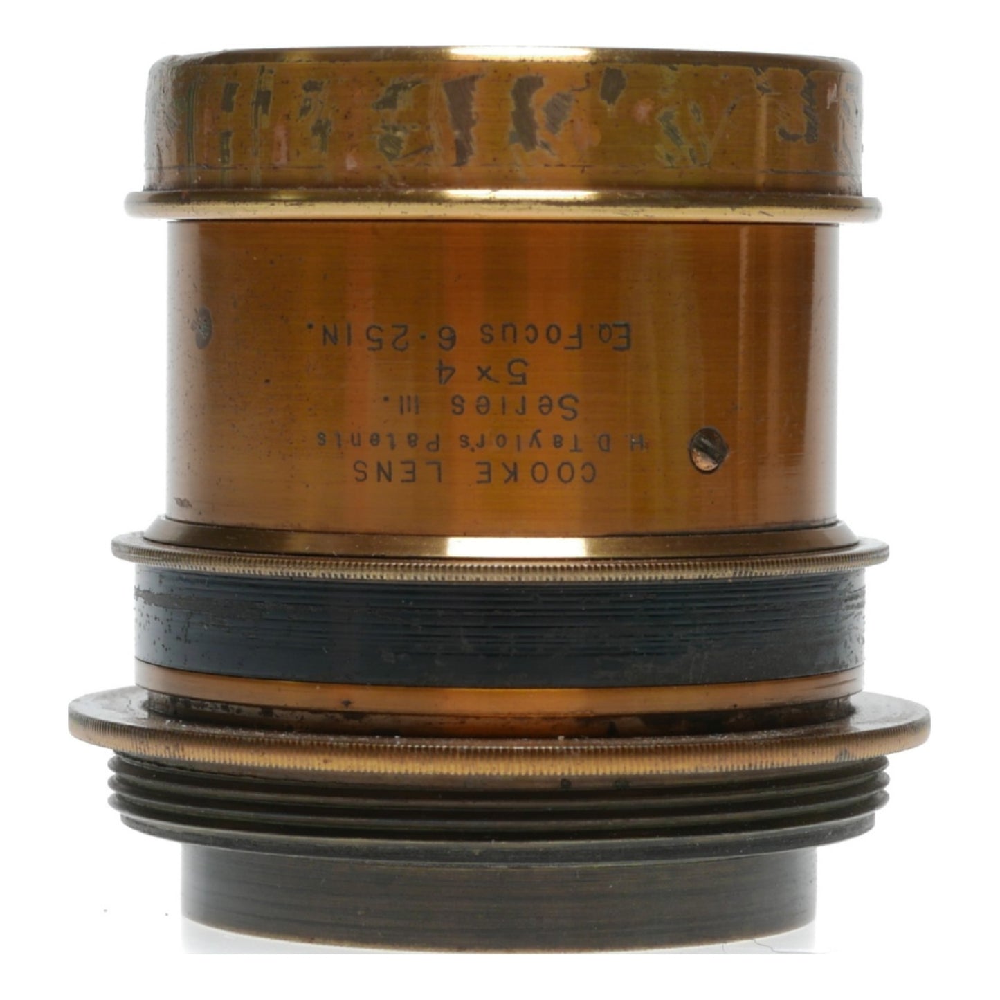 Taylor Cooke Series III 5x4 Eq.Focus 6.25 In No.319 Brass Camera Lens