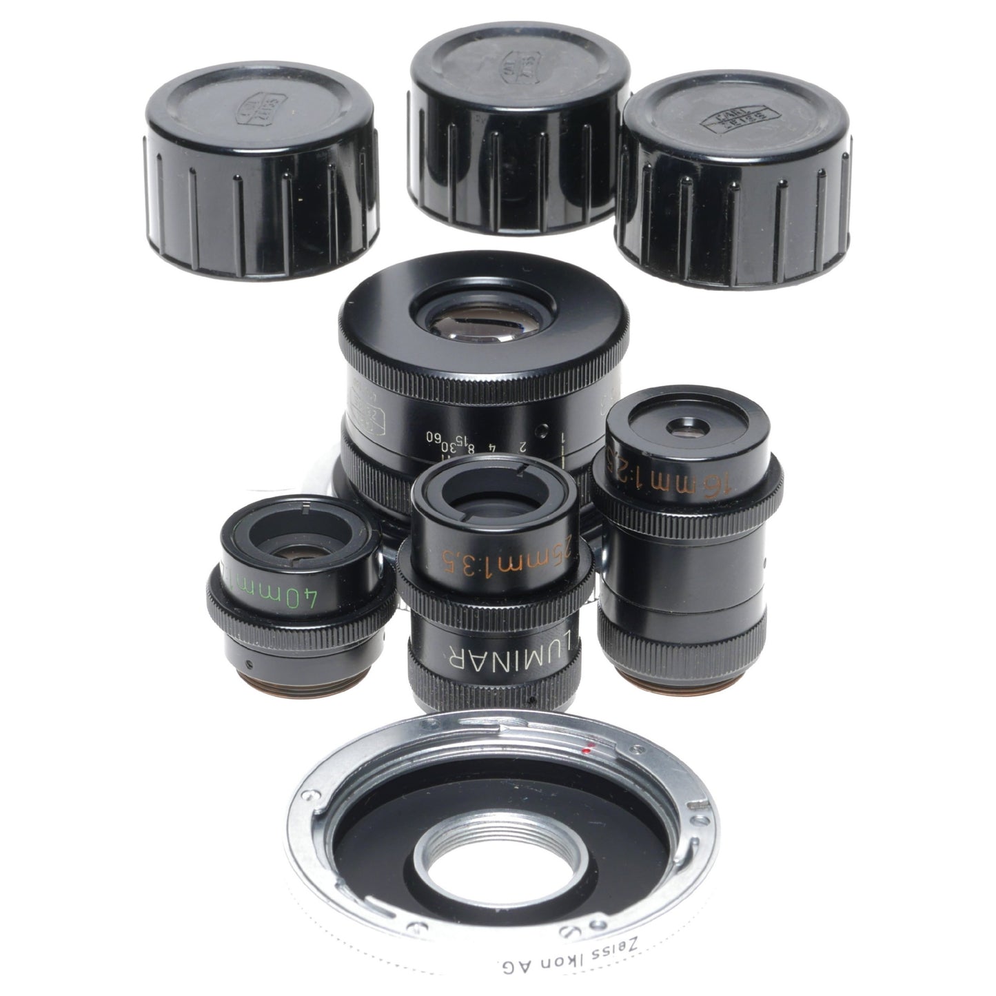 Zeiss Luminar C-Mount Contarex Macro Close-Up Lenses 16 25 40 100mm