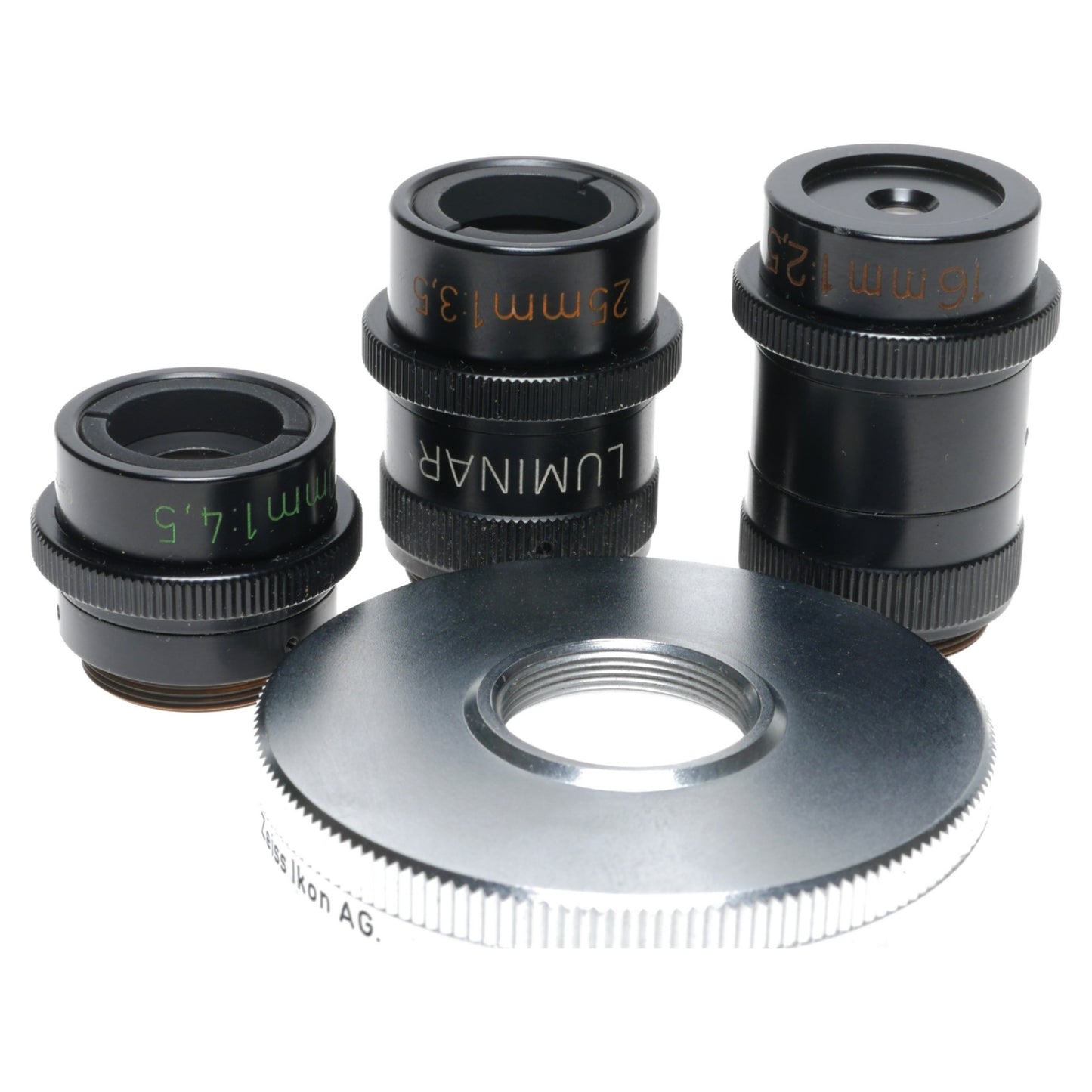 Zeiss Luminar C-Mount Contarex Macro Close-Up Lenses 16 25 40 100mm