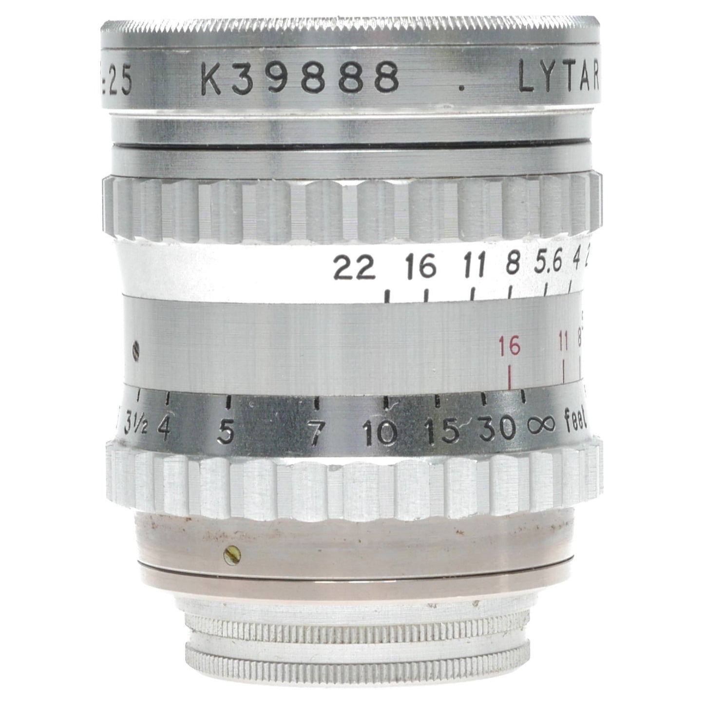 SOM Berthiot Lytar 1:1.8 f=25 Bolex H-16 C-Mount Lens K39888