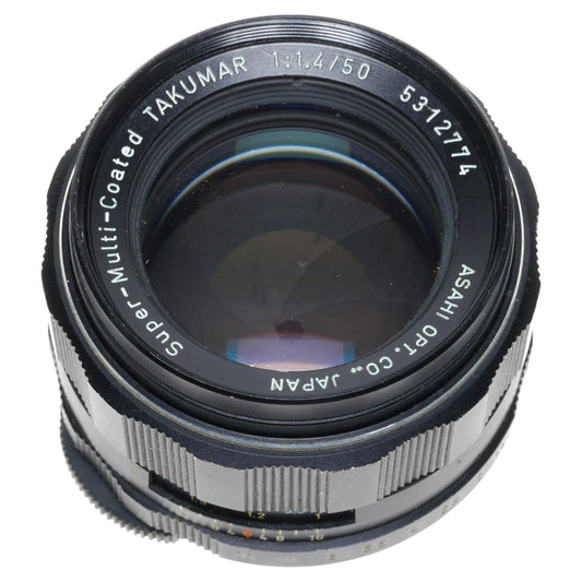 Asahi SMC Takumar 1:1.4/50 Pentax Camera Fast Lens Hood Keeper