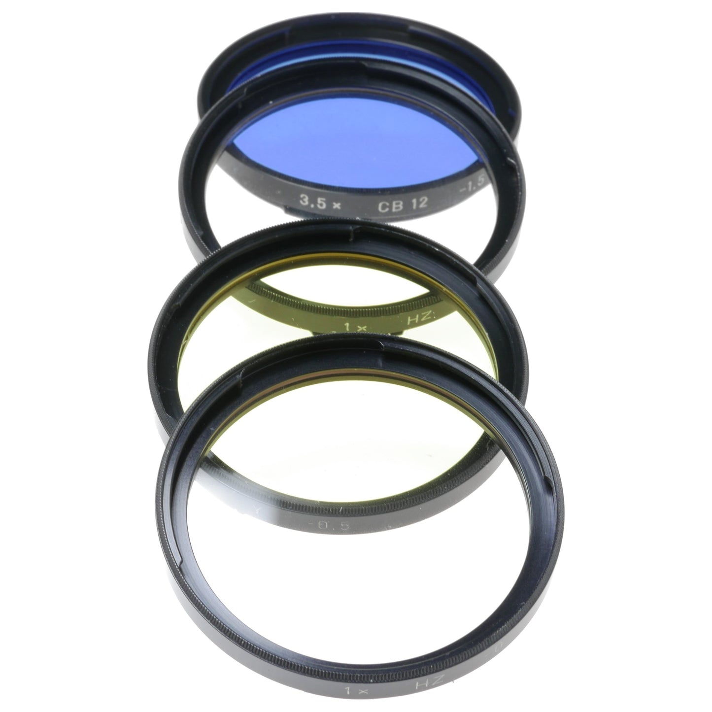 Hasselblad set of 4 Bay 50 camera lens filters HZ CB12 1,5 various