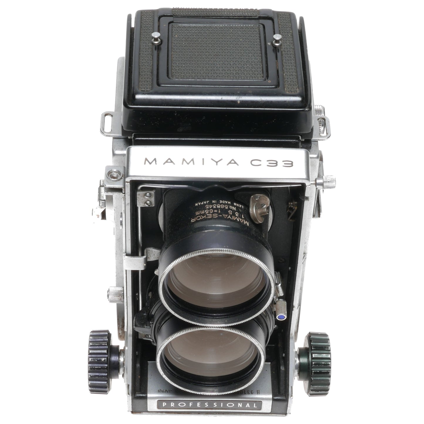 Mamiya C33 Professional TLR Camera Blue Dot Sekor 1:3.5 f=65mm