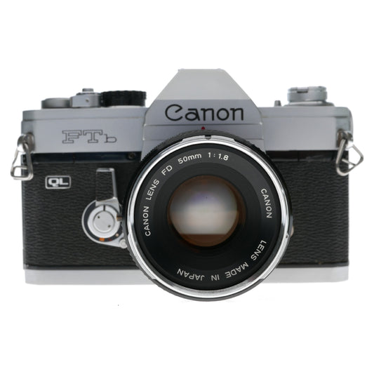 Canon FTb QL 35mm SLR Film Camera FD Lens 1.8/50