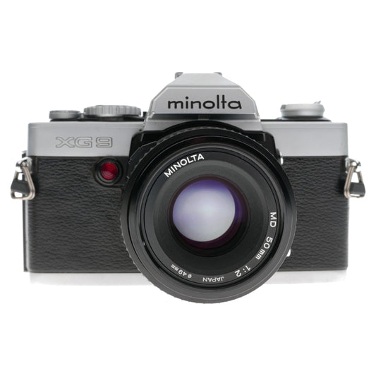 Minolta XG 9 XG-S 35mm SLR Film Camera MD 1:2 50mm Lens