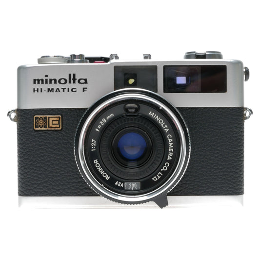 Minolta Hi-Matic F Rangefinder 35mm Film Camera Rokkor 1:2.7 f=38mm