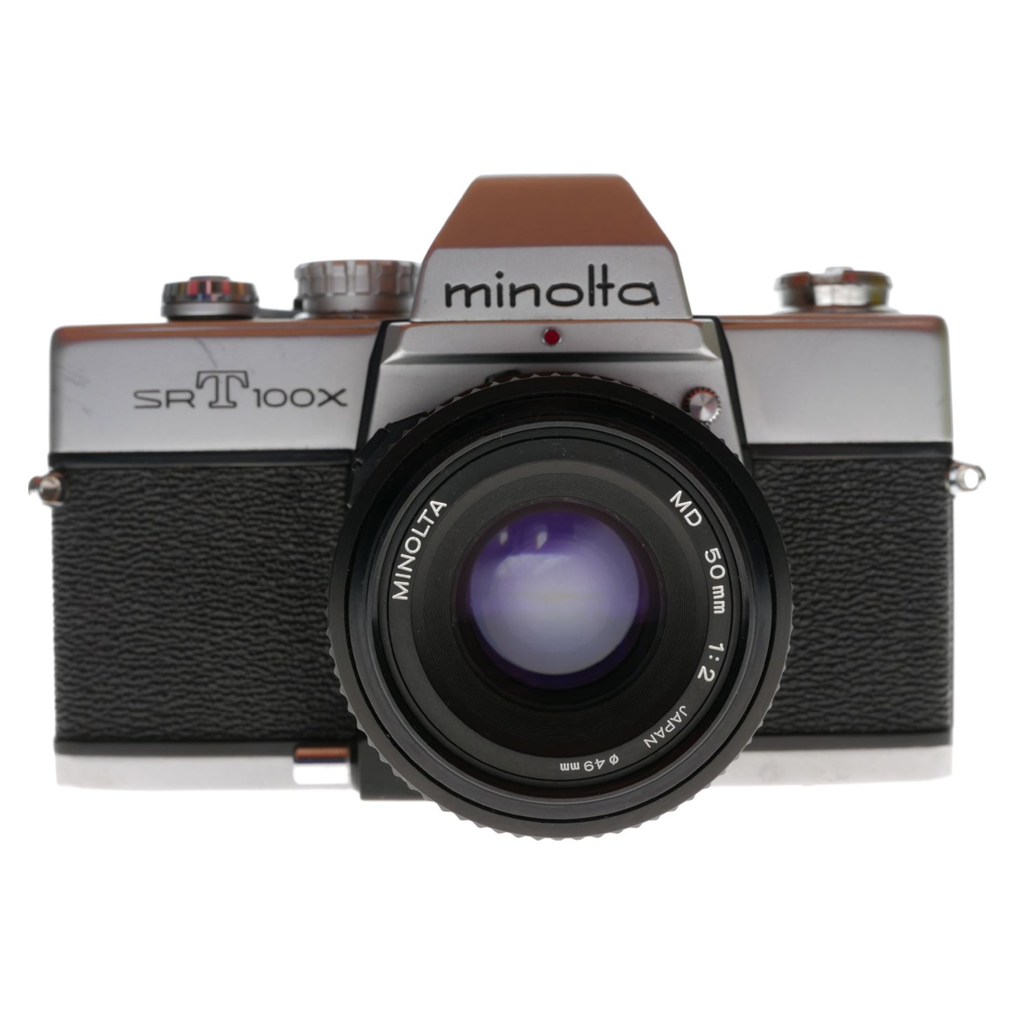 Minolta SRT 100X 35mm Film SLR Camera MD 1:2./50 Lens