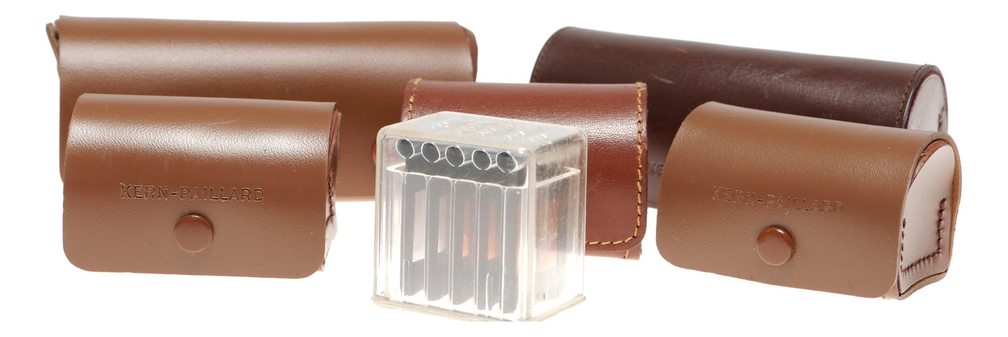 Kern-Paillard Leather Lens Cases with Filters Set - View 7