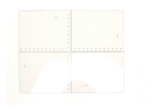 Vintage 9x12 Ground Glass Focusing Screen Large Format