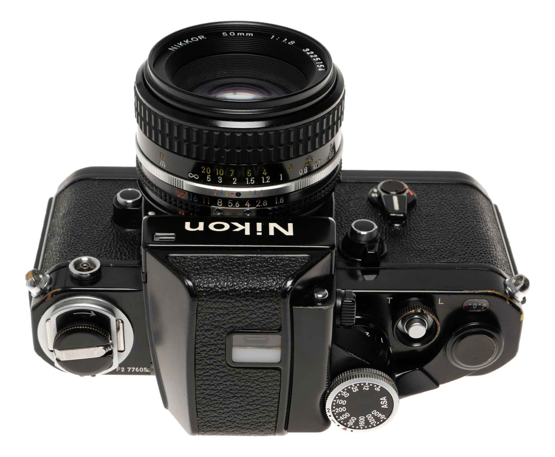 Nikon F2 35mm SLR Film Camera with 50mm Lens - View 4