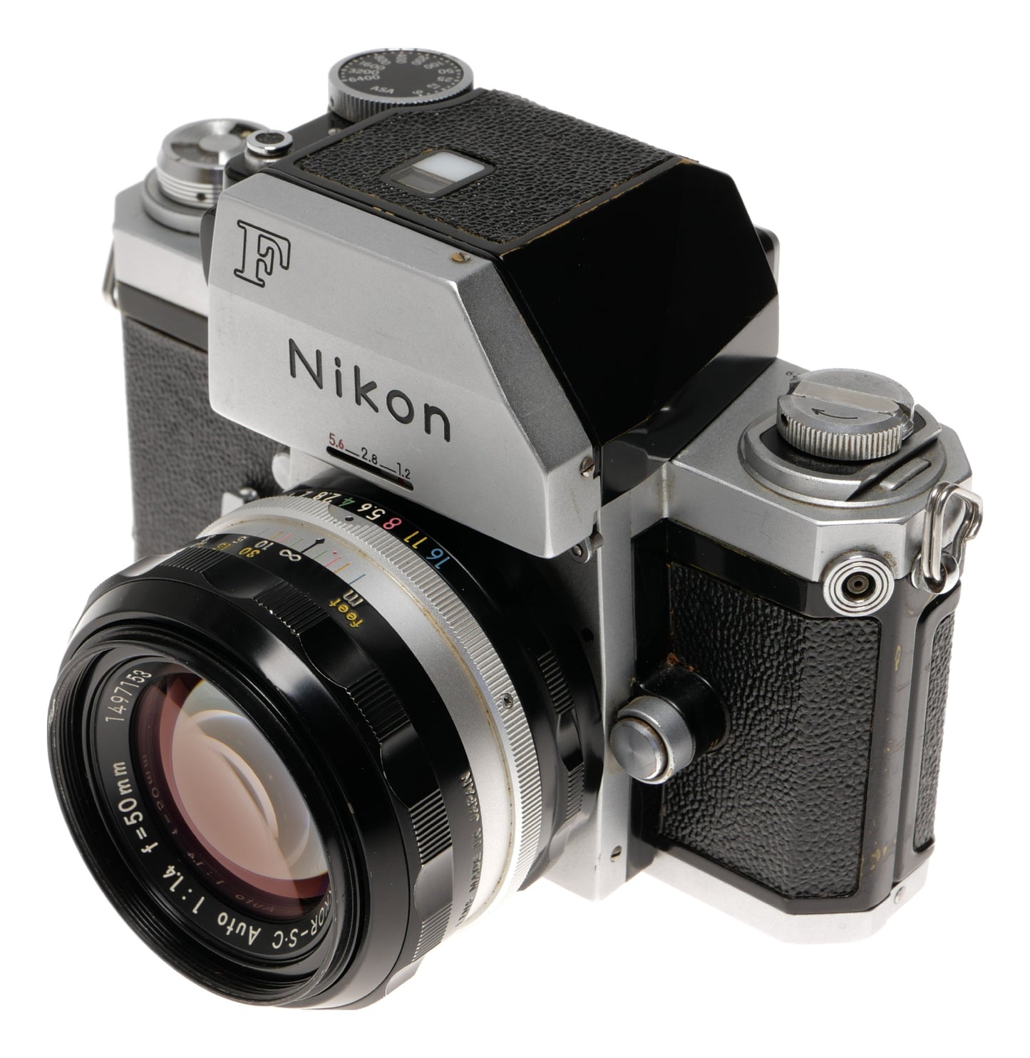 Nikon F 35mm SLR Film Camera with 50mm f/1.4 Lens - View 2
