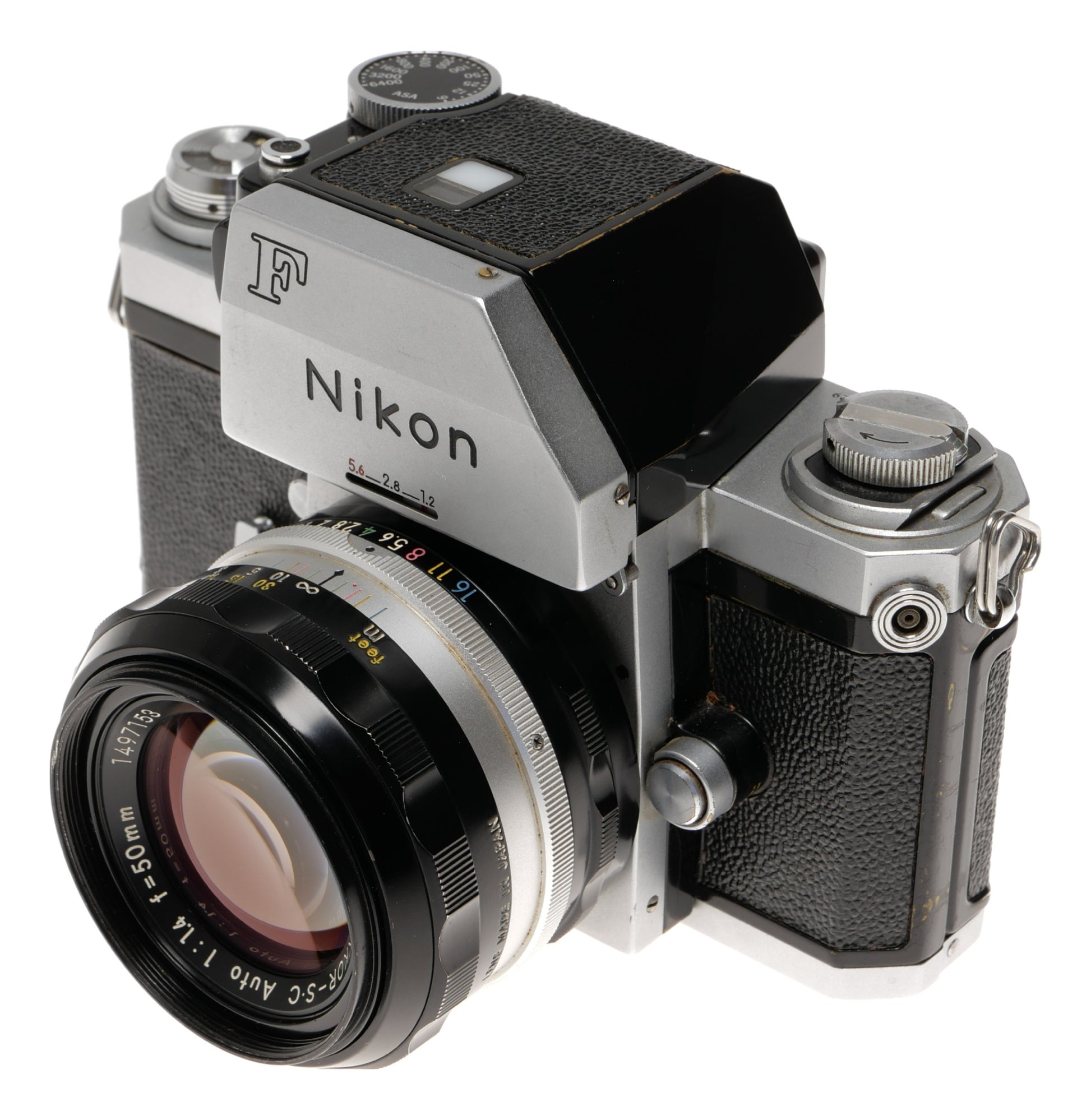 Nikon F 35mm SLR Film Camera with 50mm f/1.4 Lens - View 2