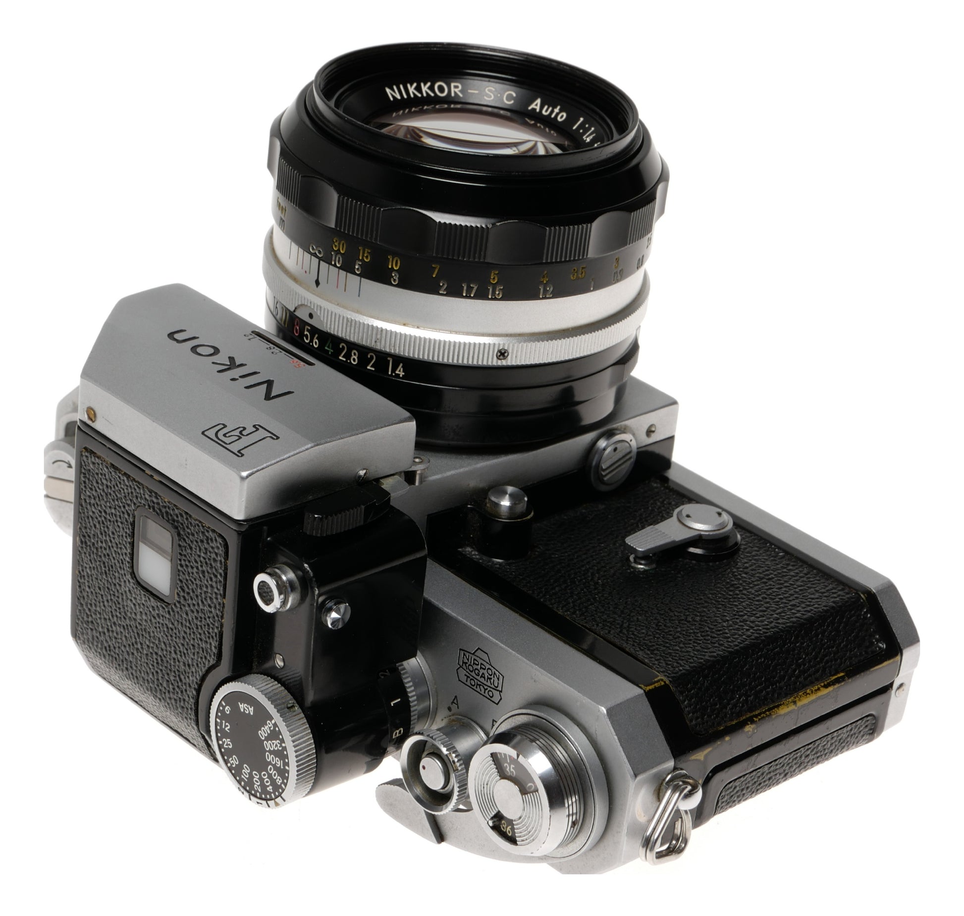 Nikon F 35mm SLR Film Camera with 50mm f/1.4 Lens - View 4