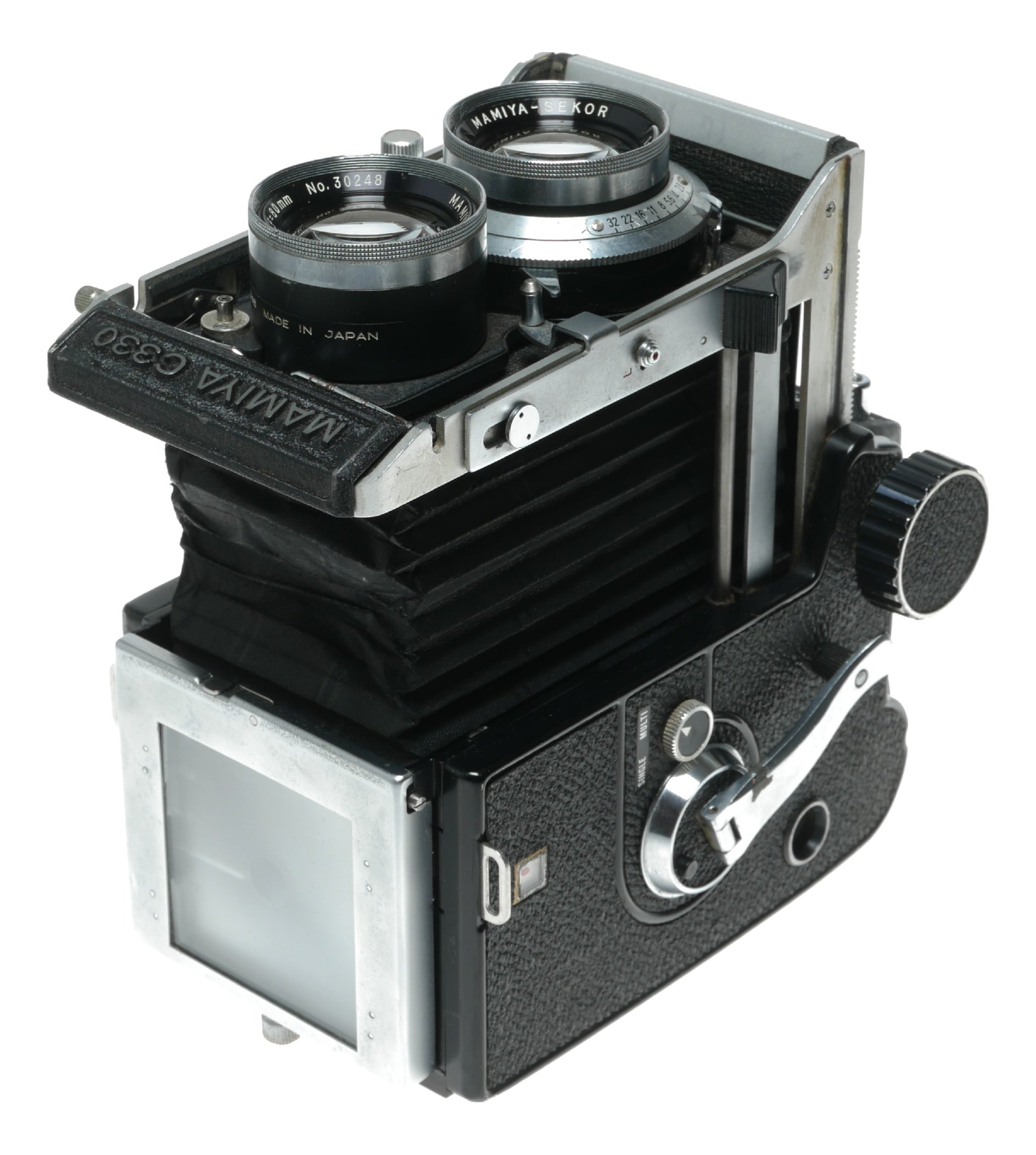Mamiya C330 Professional TLR Film Camera with Seikosha Lens, 120/220 Format, Made in Japan - View 10