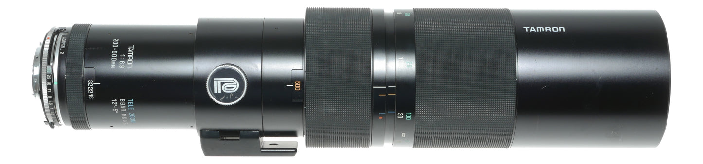 Tamron 200-500mm f/5.6 Adaptall-2 Telephoto Zoom Lens for M/MD Mount Cameras - View 2