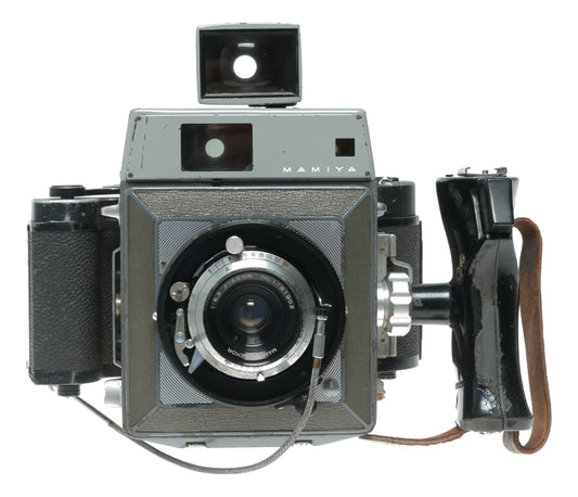 Mamiya Press Vintage 85mm f/3.5 Film Camera with Seikosha Shutter and Finder