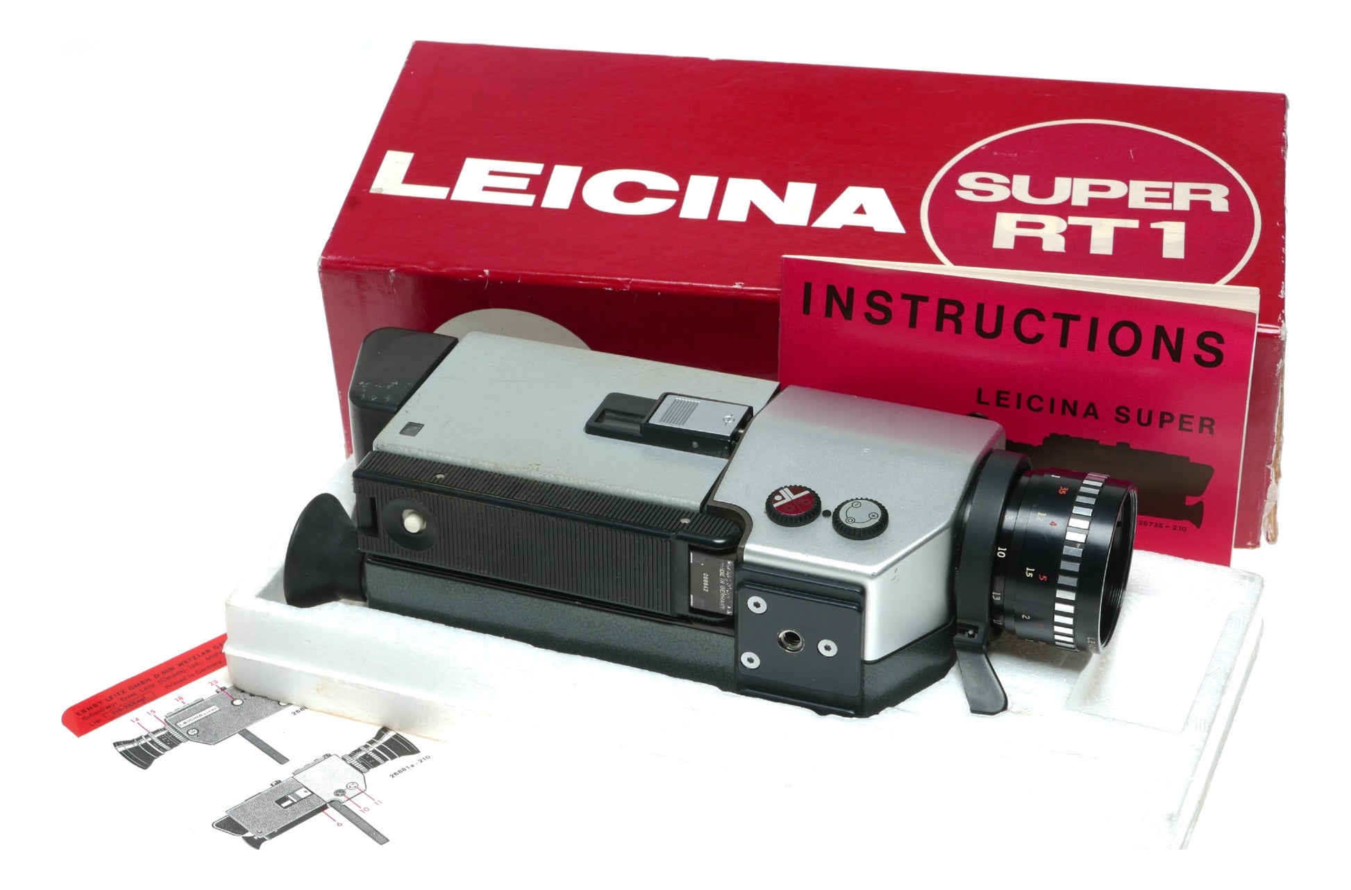 Leicina Super RT1 Vintage 16mm Film Camera with 1:1.9/8-64 Lens by Leitz Wetzlar