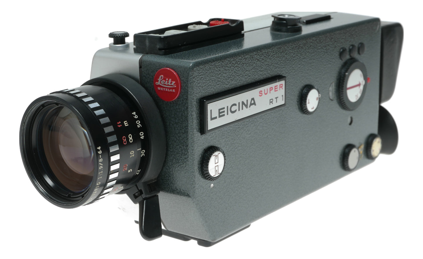 Leicina Super RT1 Vintage 16mm Film Camera with 1:1.9/8-64 Lens by Leitz Wetzlar - View 3