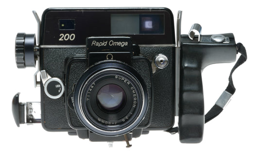 Konica Rapid Omega 200 Vintage Film Camera with Super Omegatron 58mm f/3.5 Lens