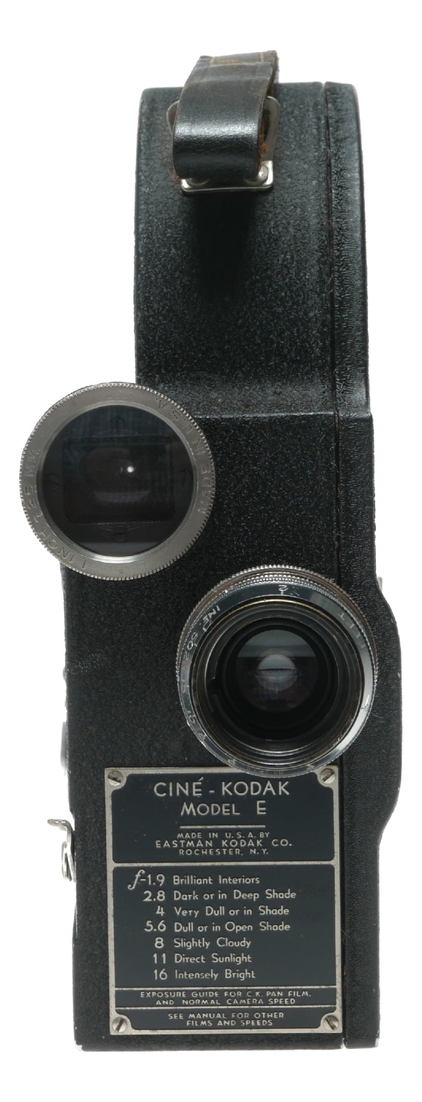 Eastman Kodak Cine-Kodak Model E Vintage 16mm Movie Camera with Kodak Anastigmat f/1.9 25mm Lens - View 2