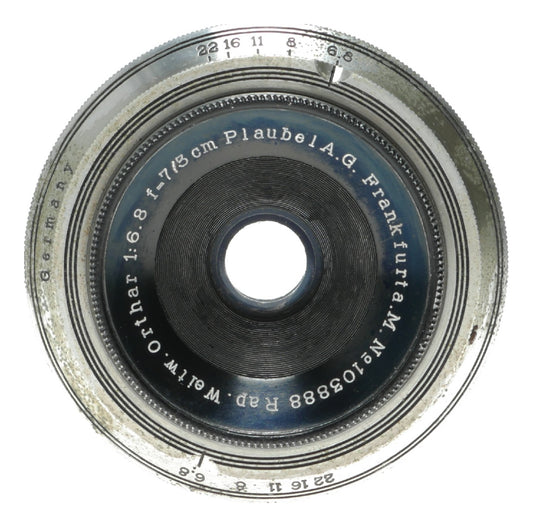 Plaubel Makina Rap. Weiw. Orthar 1:6.8 f=7/8cm Vintage Large Format Camera