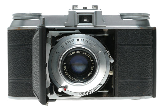 Voigtlander Color-Skopar 50mm f/3.5 Vintage Lens with Prontor-S Shutter for Vito II Camera - View 2