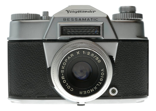 Voigtländer Bessamatic Vintage Film Camera with Color-Skopar 50mm f/2.8 Lens, Made in West Germany - View 2