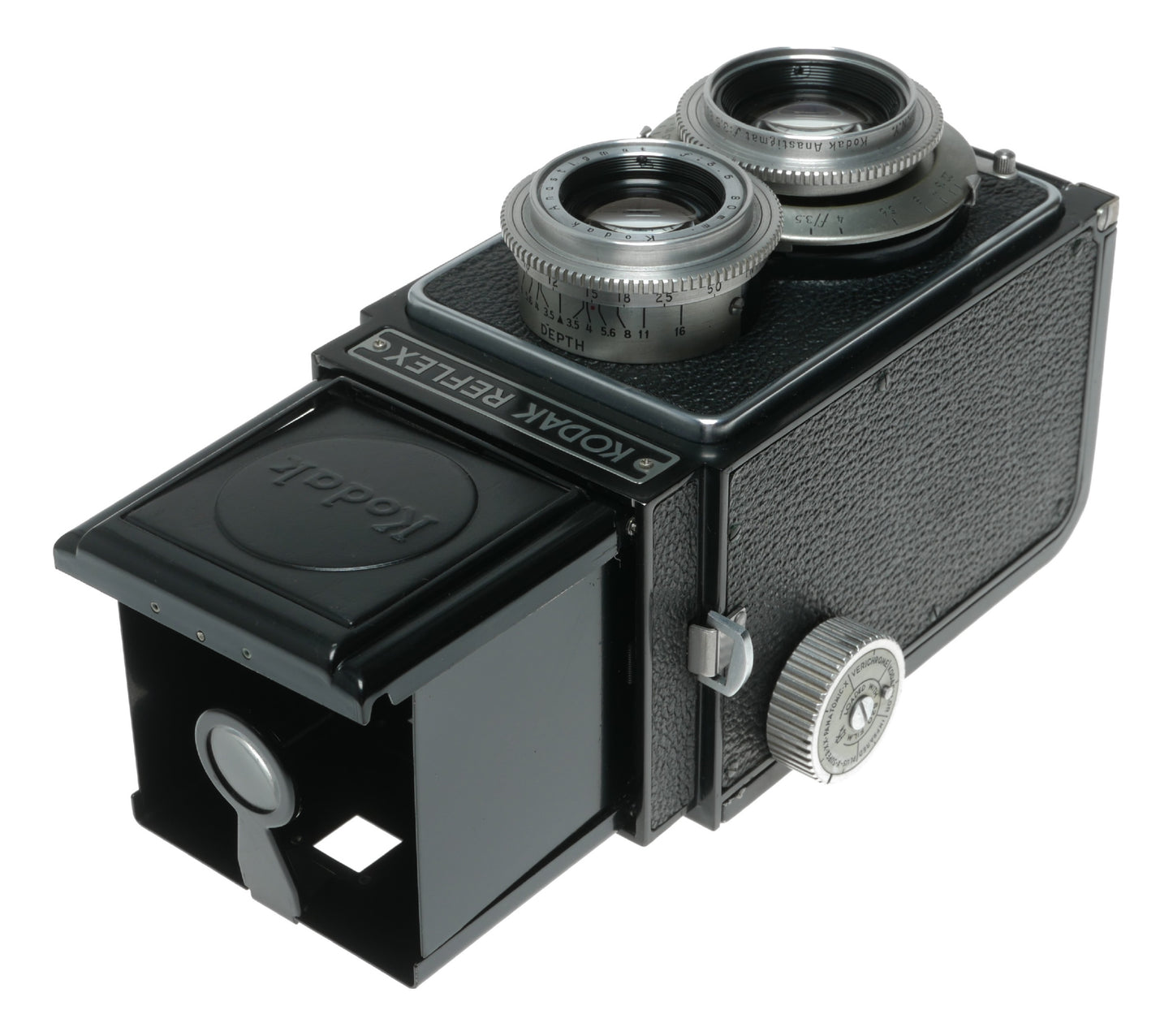 Kodak Reflex Vintage TLR Camera with 80mm f/3.5 Anastigmat Lens and Flash Kodamatic Shutter - View 3