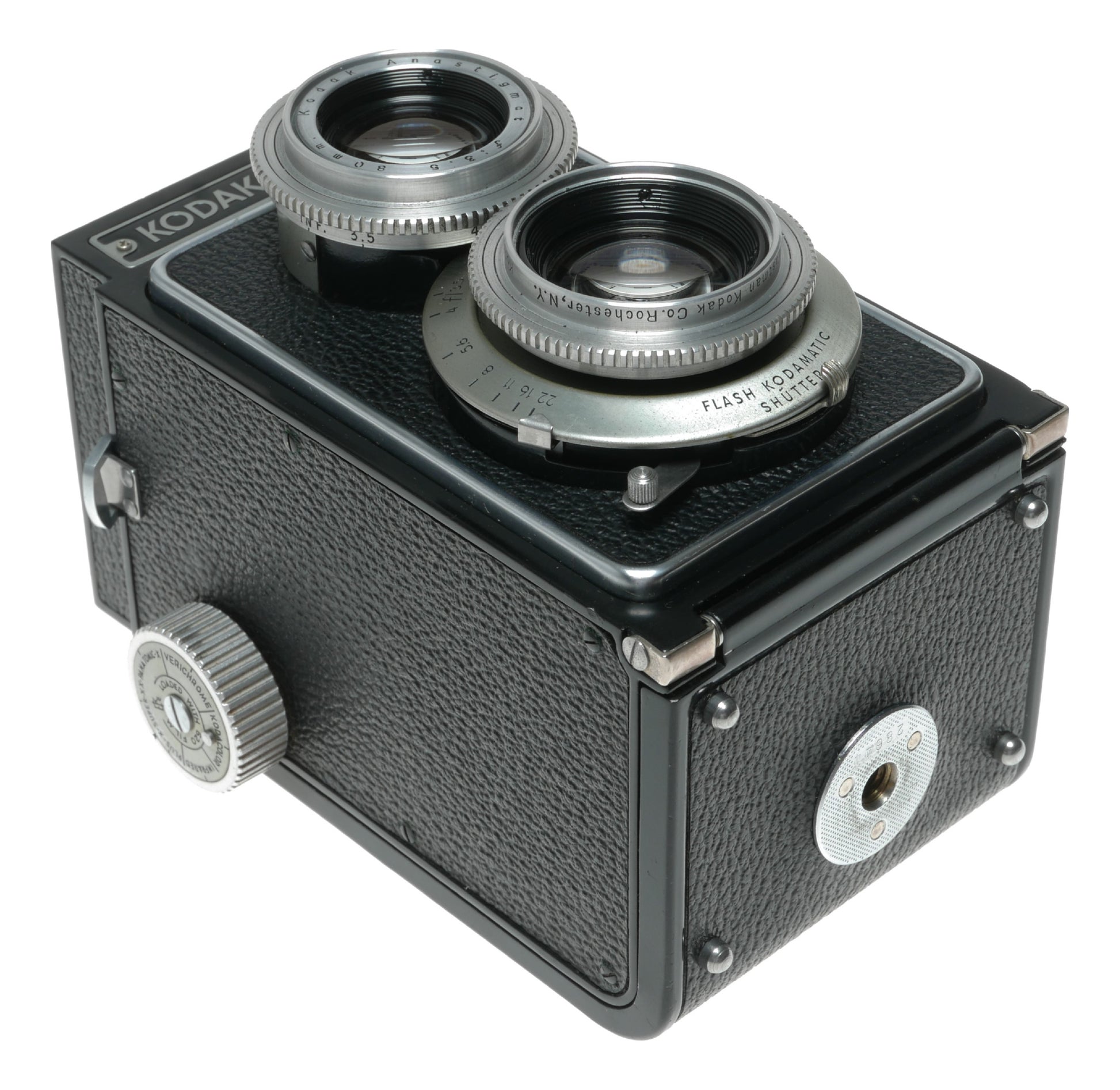 Kodak Reflex Vintage TLR Camera with 80mm f/3.5 Anastigmat Lens and Flash Kodamatic Shutter - View 7