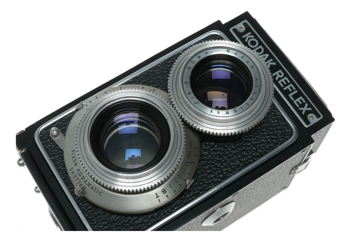 Kodak Reflex Vintage TLR Camera with 80mm f/3.5 Anastigmat Lens and Flash Kodamatic Shutter - View 9