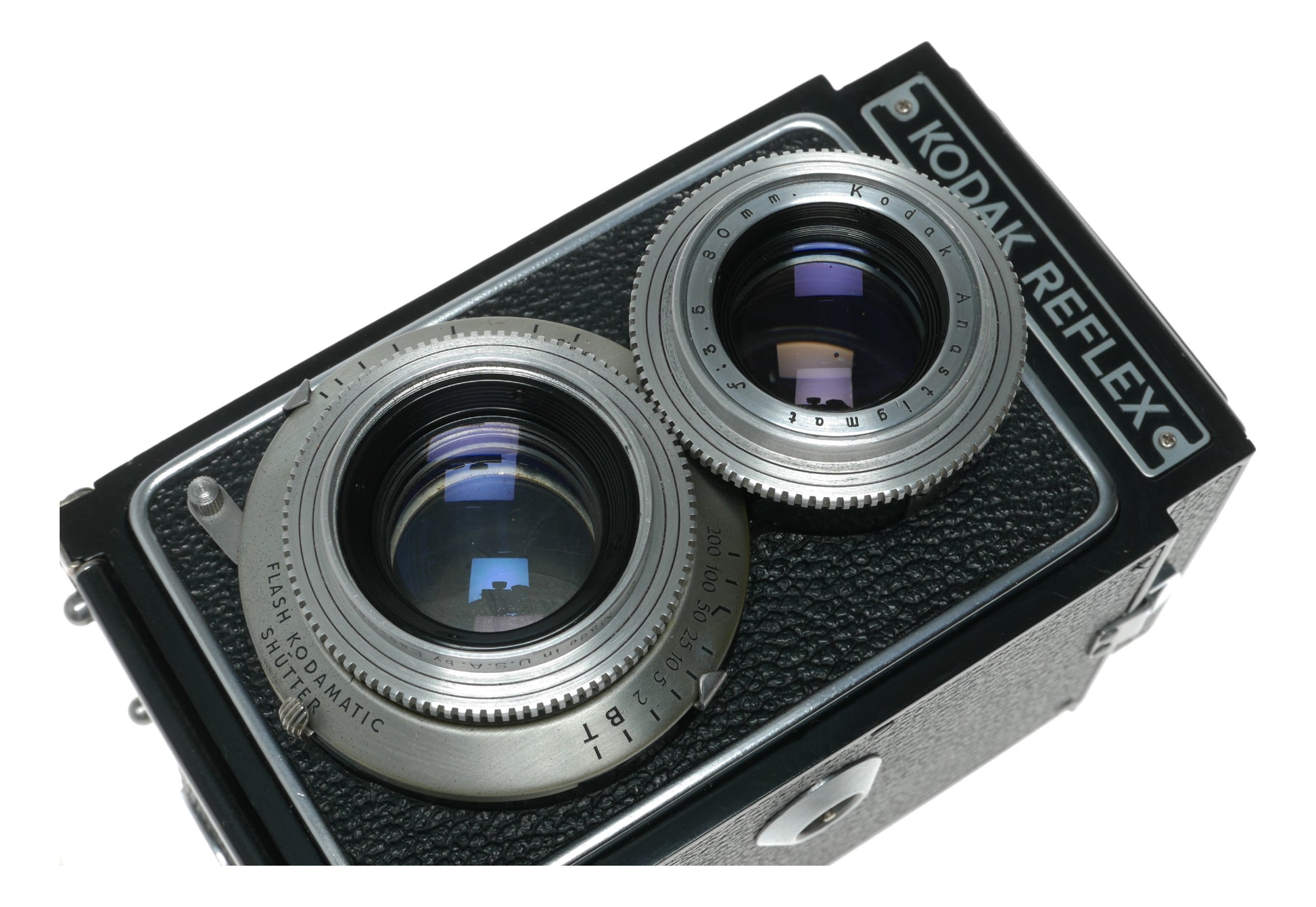 Kodak Reflex Vintage TLR Camera with 80mm f/3.5 Anastigmat Lens and Flash Kodamatic Shutter - View 9