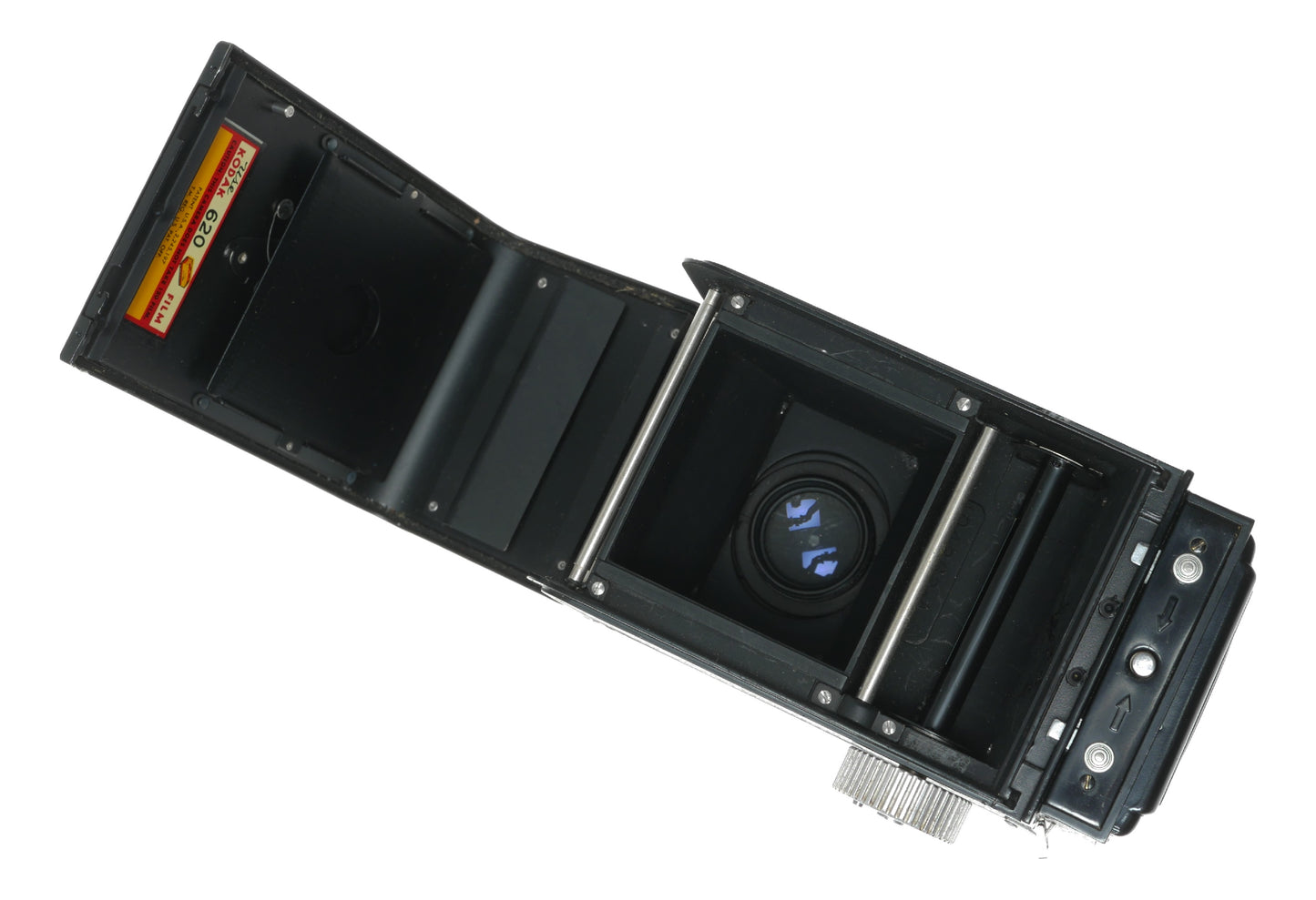 Kodak Reflex Vintage TLR Camera with 80mm f/3.5 Anastigmat Lens and Flash Kodamatic Shutter - View 11