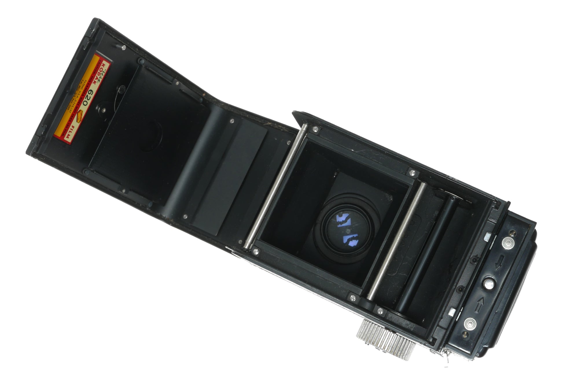 Kodak Reflex Vintage TLR Camera with 80mm f/3.5 Anastigmat Lens and Flash Kodamatic Shutter - View 11