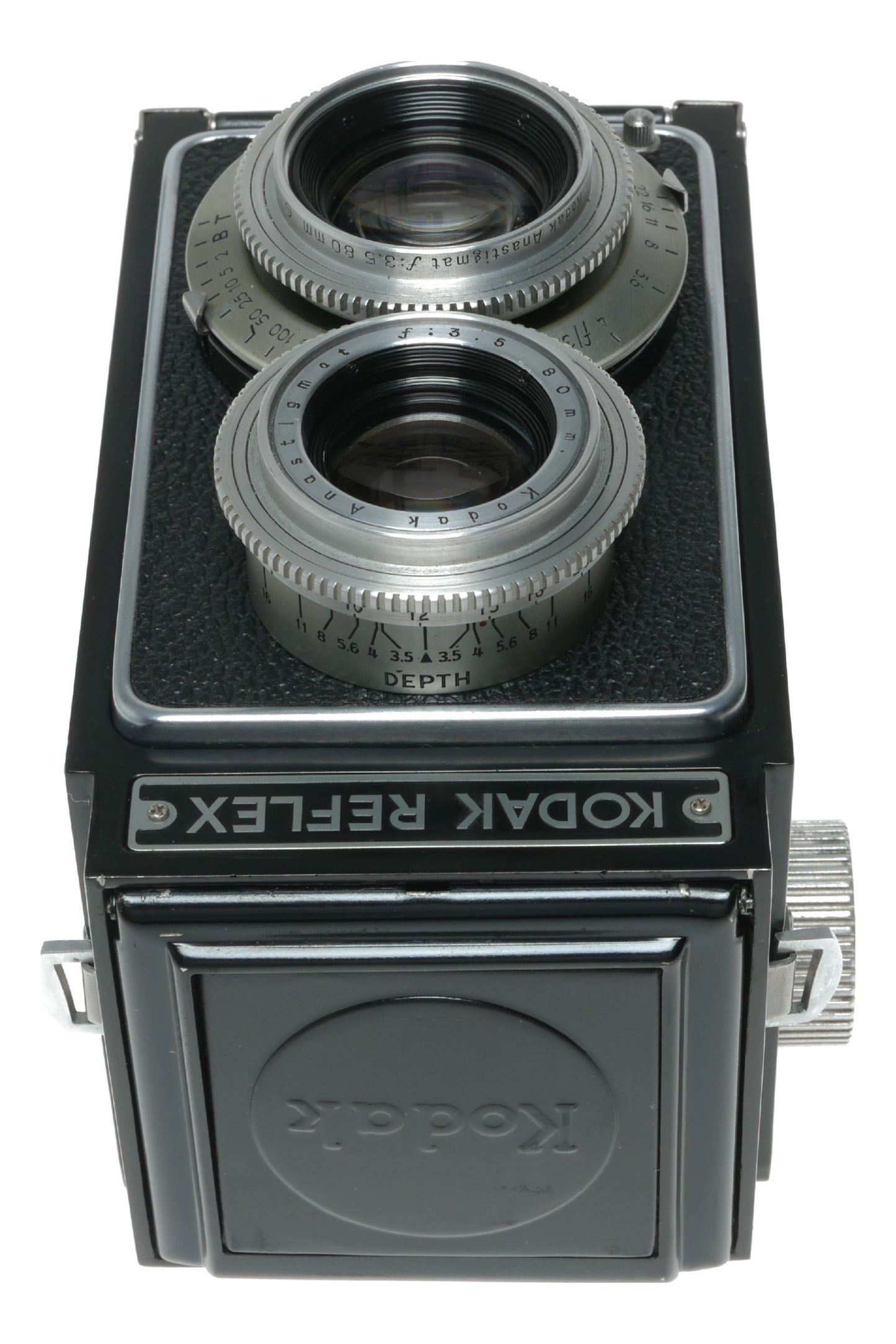 Kodak Reflex Vintage TLR Camera with 80mm f/3.5 Anastigmat Lens and Flash Kodamatic Shutter - View 12
