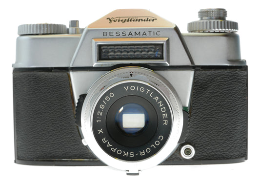 Voigtländer Bessamatic Vintage Film Camera with Color-Skopar 50mm f/2.8 Lens, Made in West Germany - View 2