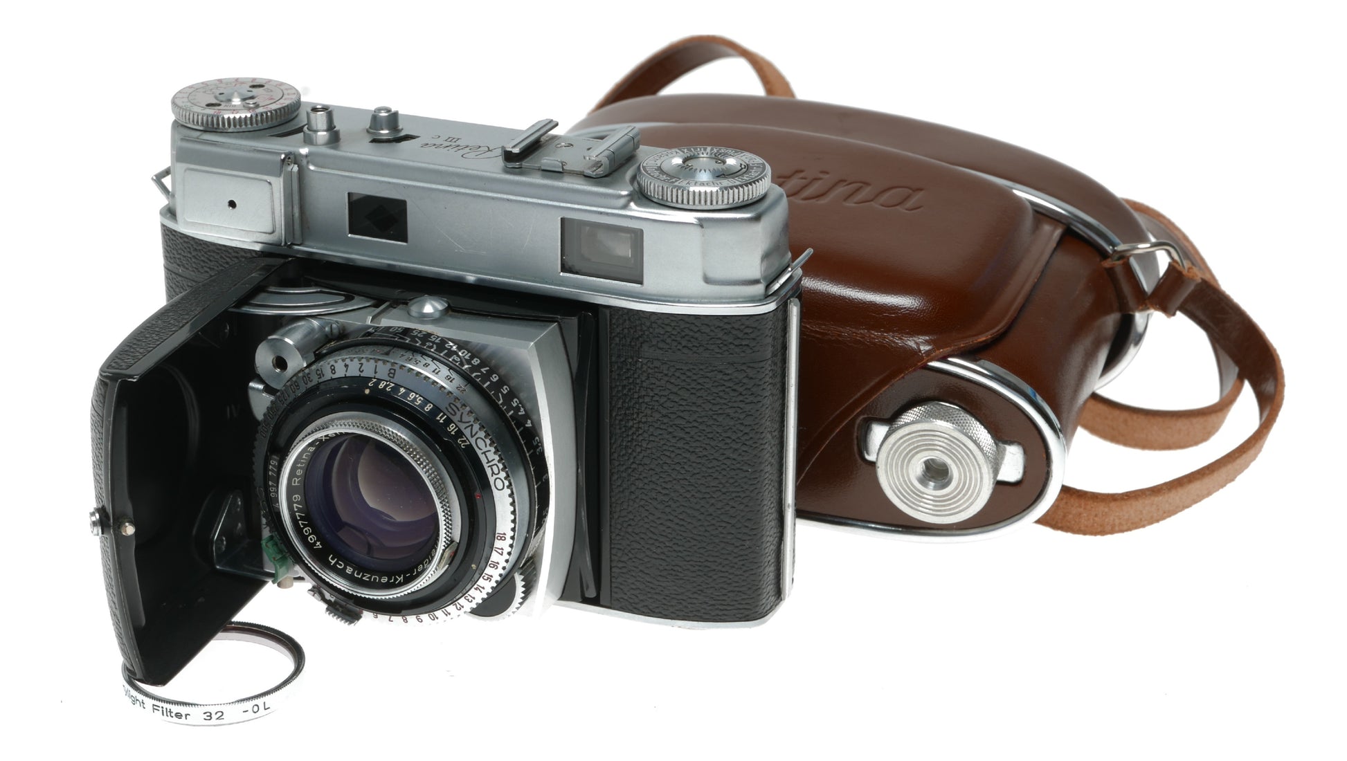 Kodak Retina IIIc Vintage Rangefinder Camera with Schneider-Kreuznach Xenon C 50mm f/2.0 Lens