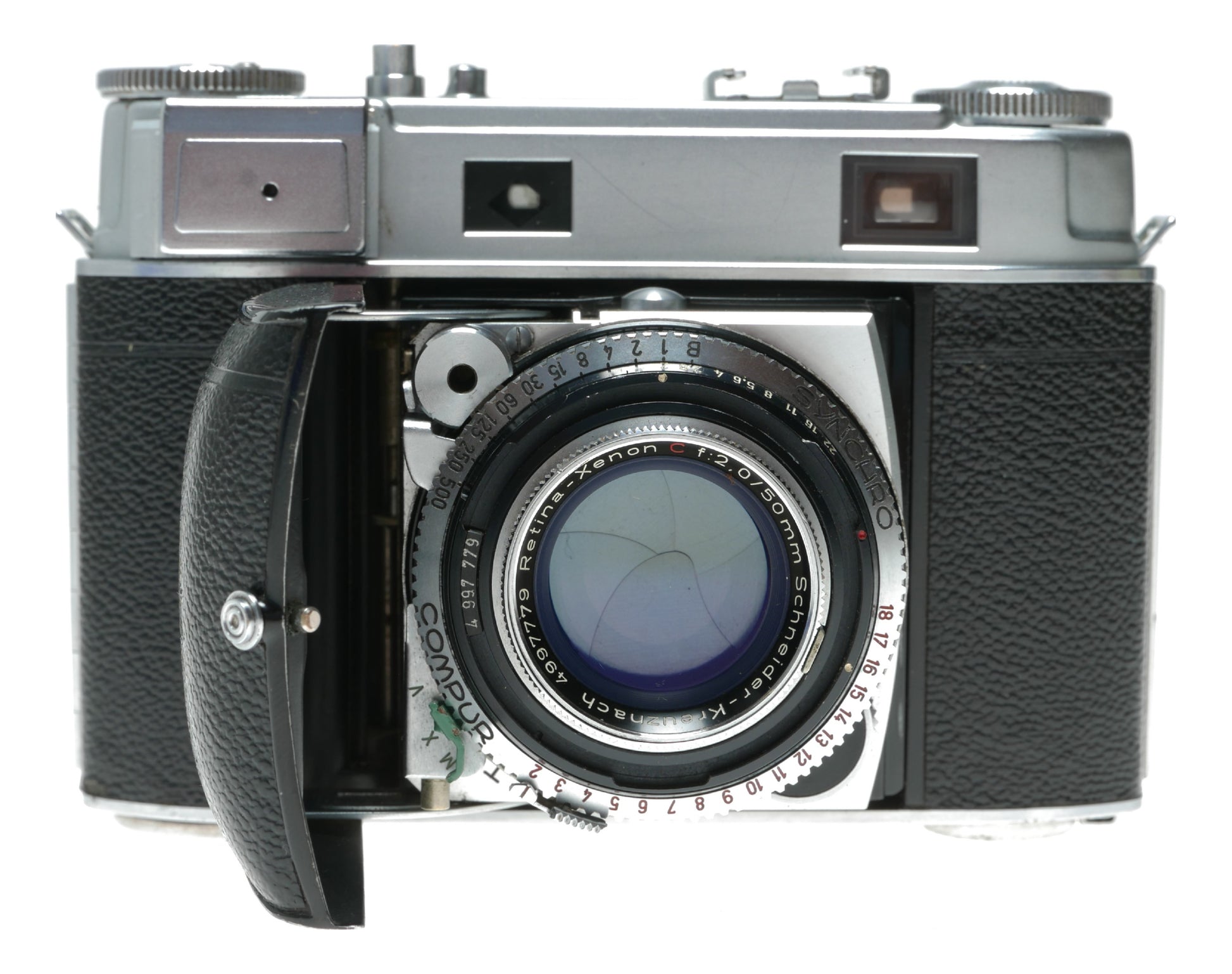 Kodak Retina IIIc Vintage Rangefinder Camera with Schneider-Kreuznach Xenon C 50mm f/2.0 Lens - View 2