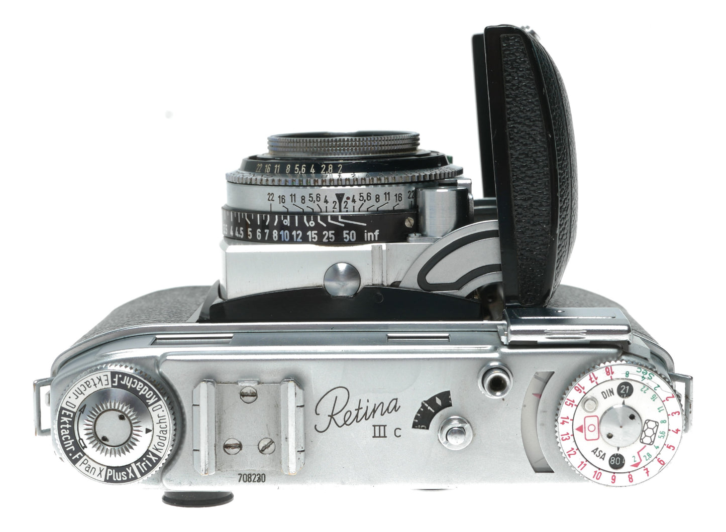 Kodak Retina IIIc Vintage Rangefinder Camera with Schneider-Kreuznach Xenon C 50mm f/2.0 Lens - View 5