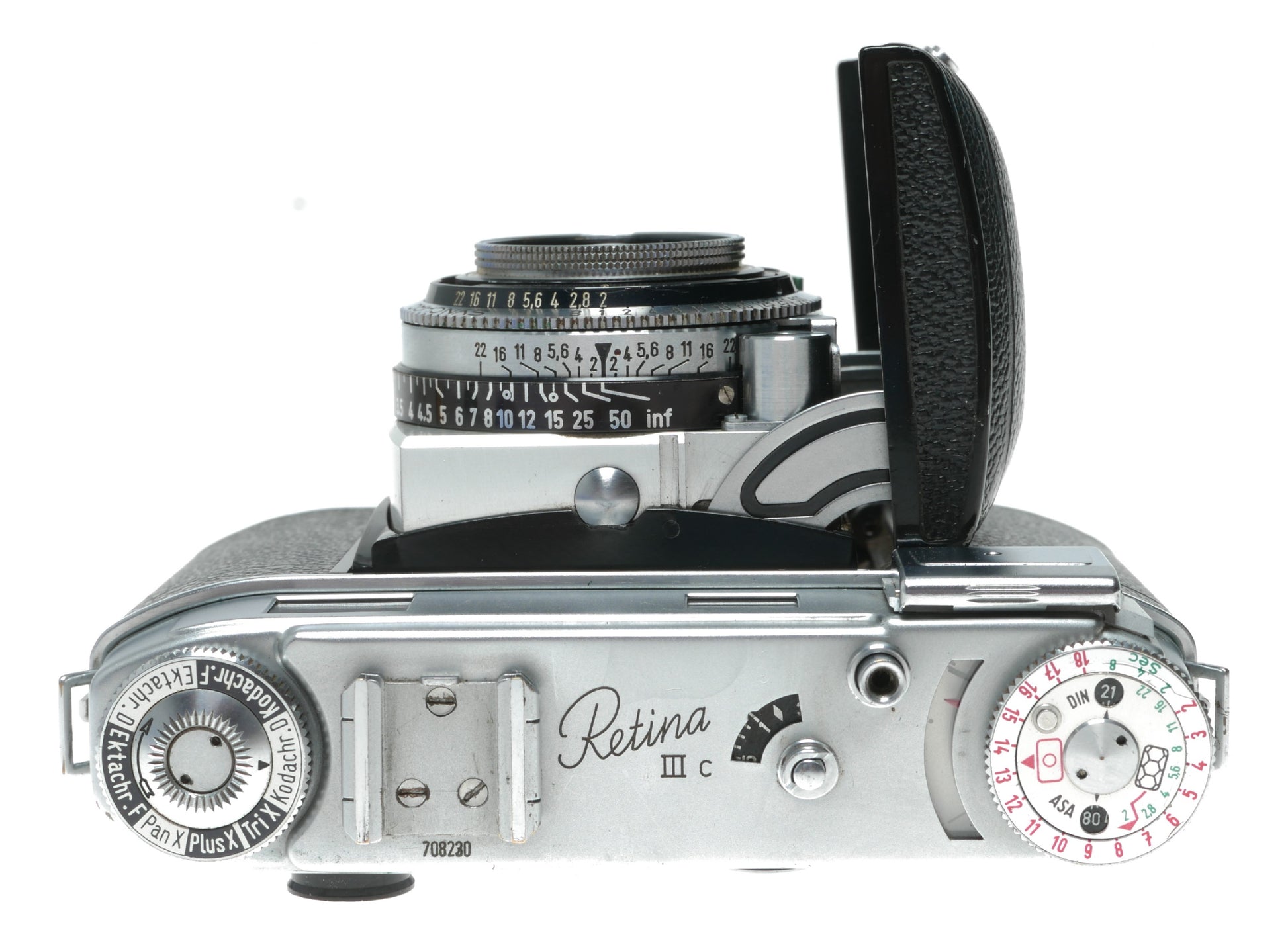 Kodak Retina IIIc Vintage Rangefinder Camera with Schneider-Kreuznach Xenon C 50mm f/2.0 Lens - View 5