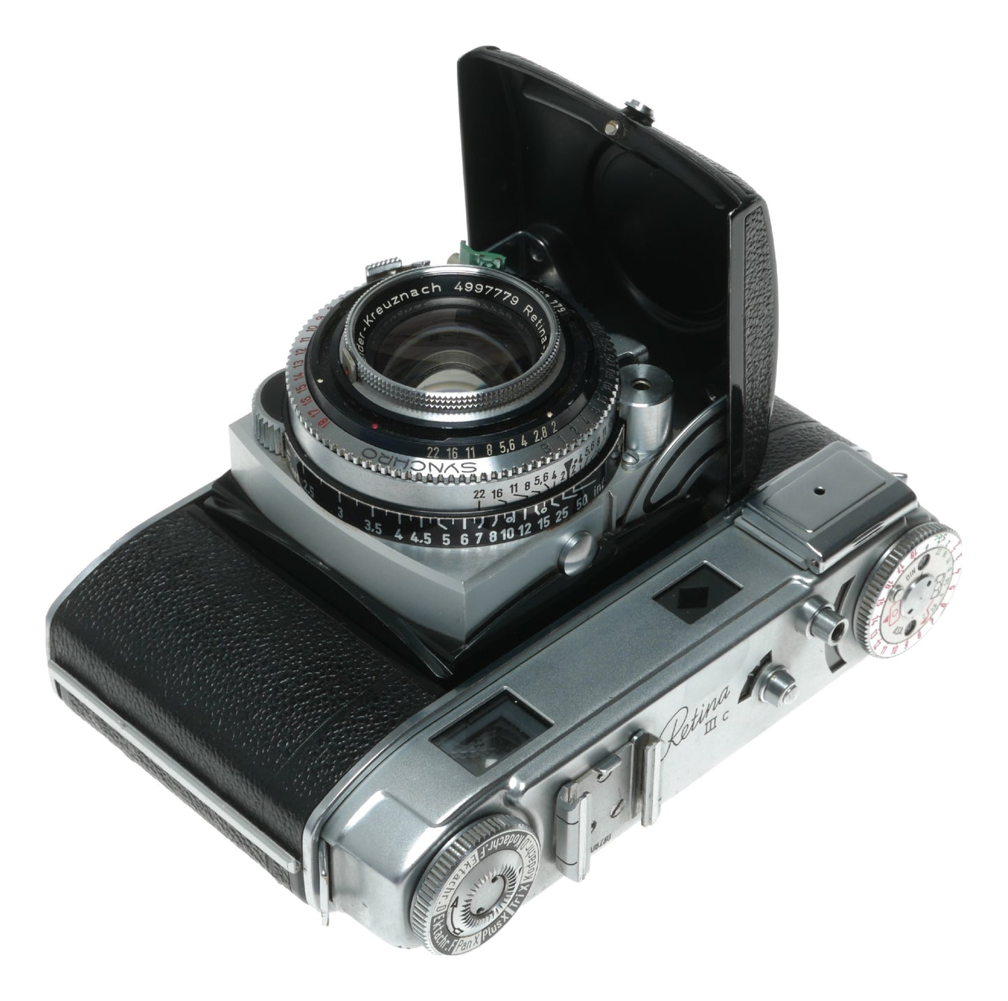 Kodak Retina IIIc Vintage Rangefinder Camera with Schneider-Kreuznach Xenon C 50mm f/2.0 Lens - View 6