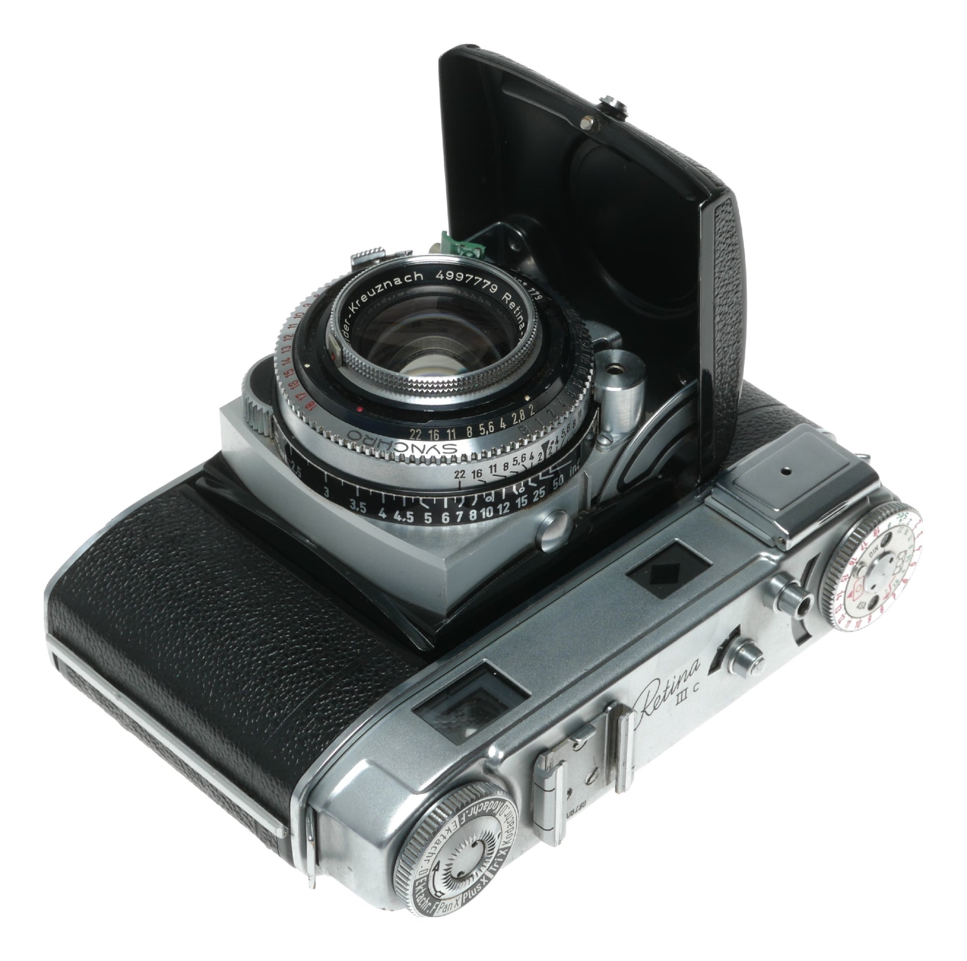 Kodak Retina IIIc Vintage Rangefinder Camera with Schneider-Kreuznach Xenon C 50mm f/2.0 Lens - View 6